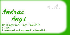 andras angi business card